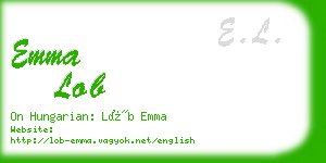 emma lob business card